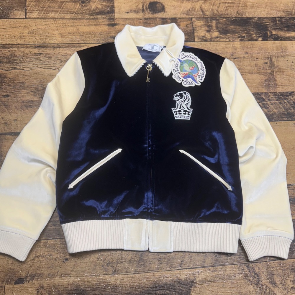 Ritz Carlton X Late Checkout Navy/Cream Globe Sukajan Jacket Large‎ NWT SOLDOUT